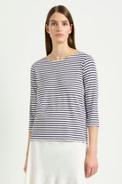 Mela Purdie Relaxed Boat Neck | Sapphire White_Silvermaple Boutique