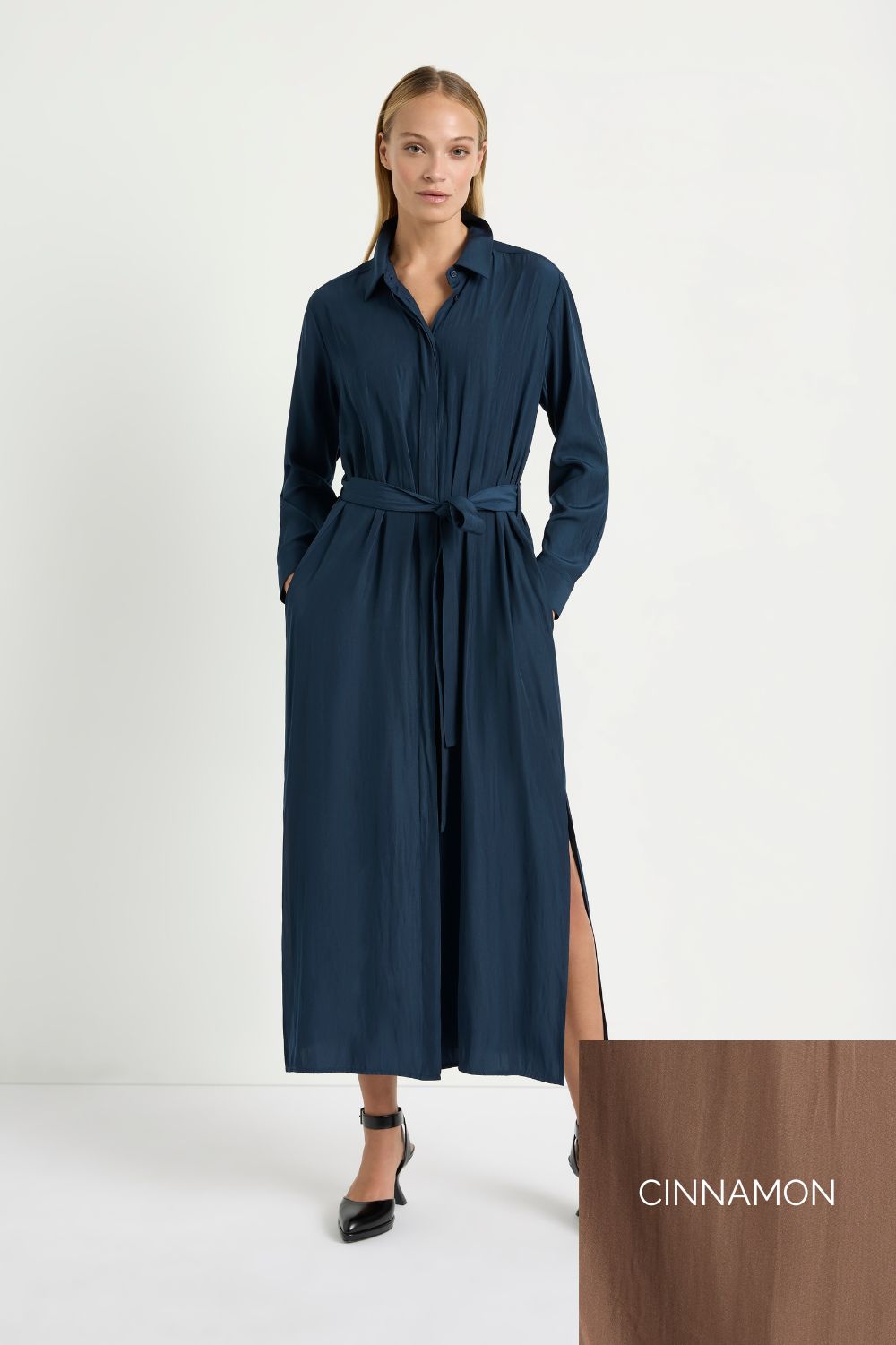 Mela Purdie Tie Shirt Dress | Cinnamon_Silvermaple Boutique