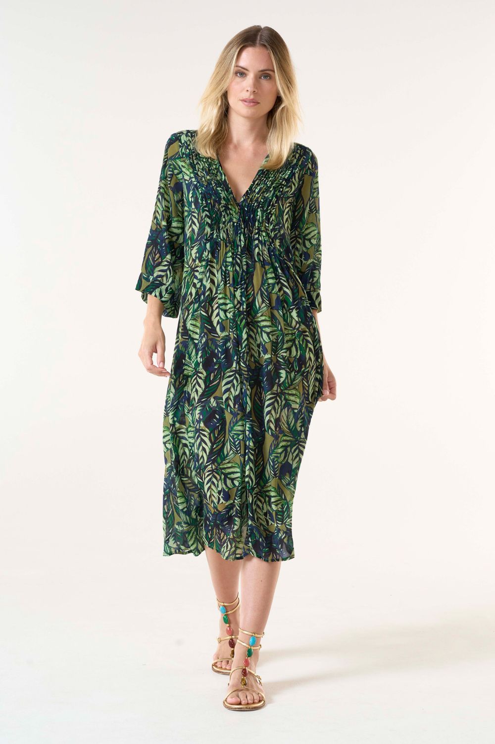 Oneseason Mia Dress | Congo | Green_Silvermaple Boutique