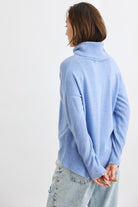 Mia Fratino Ribbed Roll Neck | Cornflour_Silvermaple Boutique