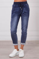 Monaco Boston Denim Jogger | Dark Blue Wash_Silvermaple Boutique