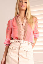 Fashion Express - Moonshine Blouse | Watermelon - Blouse - Silvermaple Boutique 