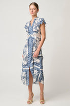 Once Was Amoya Cross Waist Maxi Dress | Ink Flè Print_Silvermaple Boutique