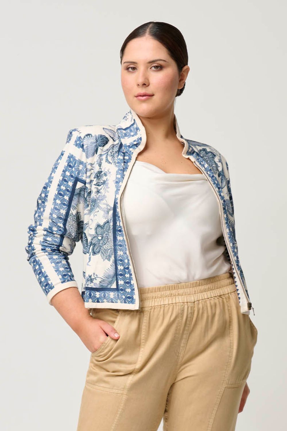 Once Was Delray Reversible Jacket | Ink Flè / Cayman Stripe_Silvermaple Boutique