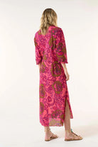 Oneseason Long Poppy Dress | San Sebastian | Hot Coral_Silvermaple Boutique