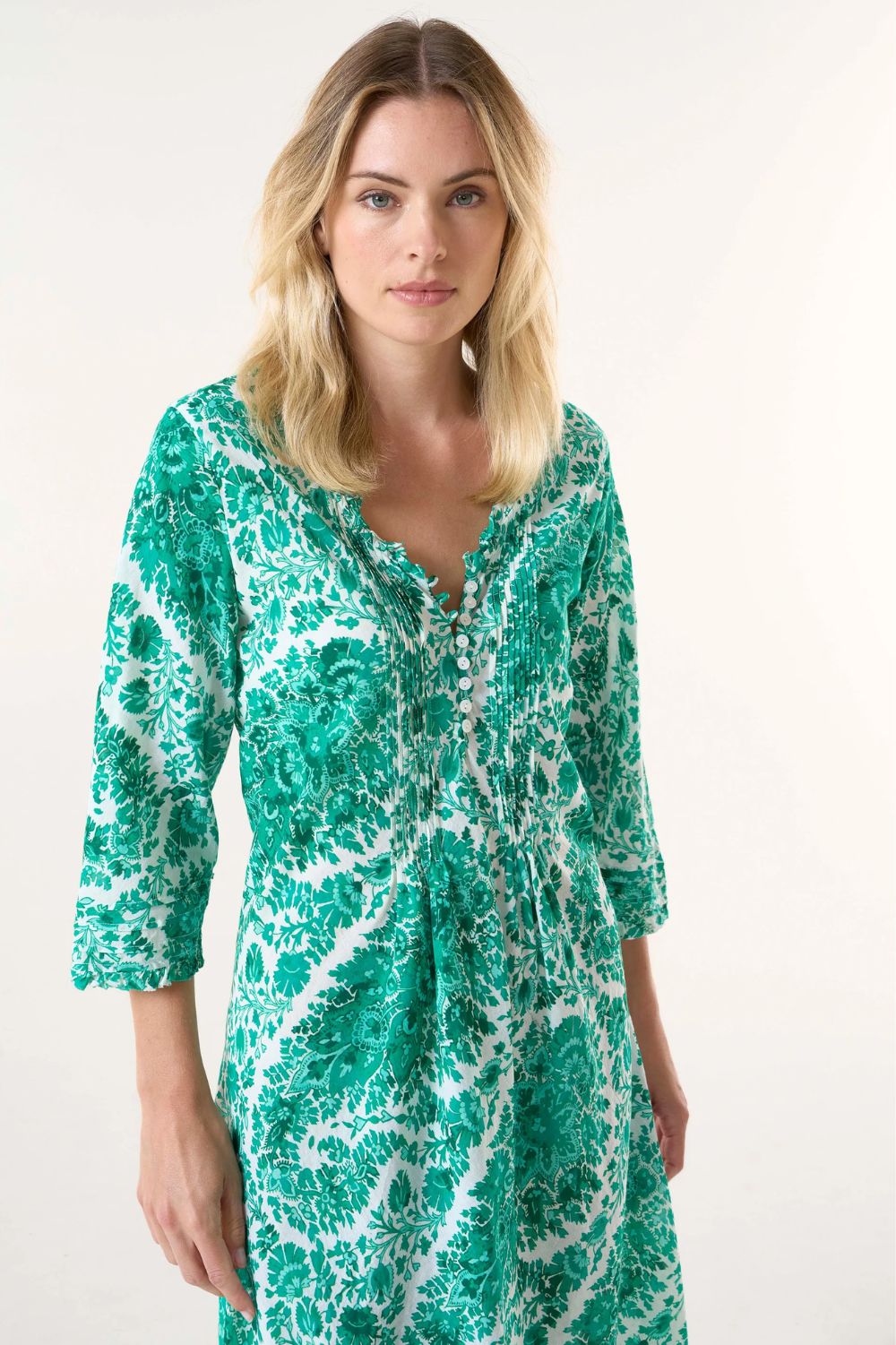 Oneseason Long Poppy Dress | St Tropez | Emerald_Silvermaple Boutique