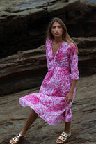 Oneseason Long Poppy Dress | Hydra Pink_Silvermaple Boutique