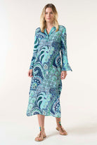 Oneseason Long Genie Dress | Brazil Blue_Silvermaple Boutique