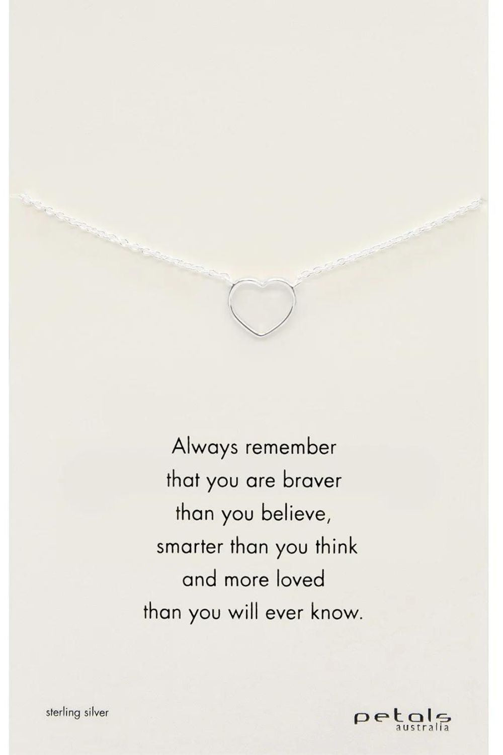 Petals Australia Remember Open Heart Necklace | Multi_Silvermaple Boutique