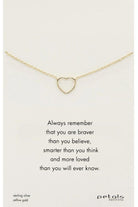 Petals Australia Remember Open Heart Necklace | Multi_Silvermaple Boutique