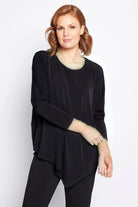 Philosophy Slope Asymetrical Tunic | Black _Silvermaple Boutique