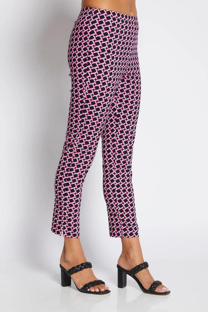 Philosophy Easy 7/8 Pant | Pink Lattice_Silvermaple Boutique