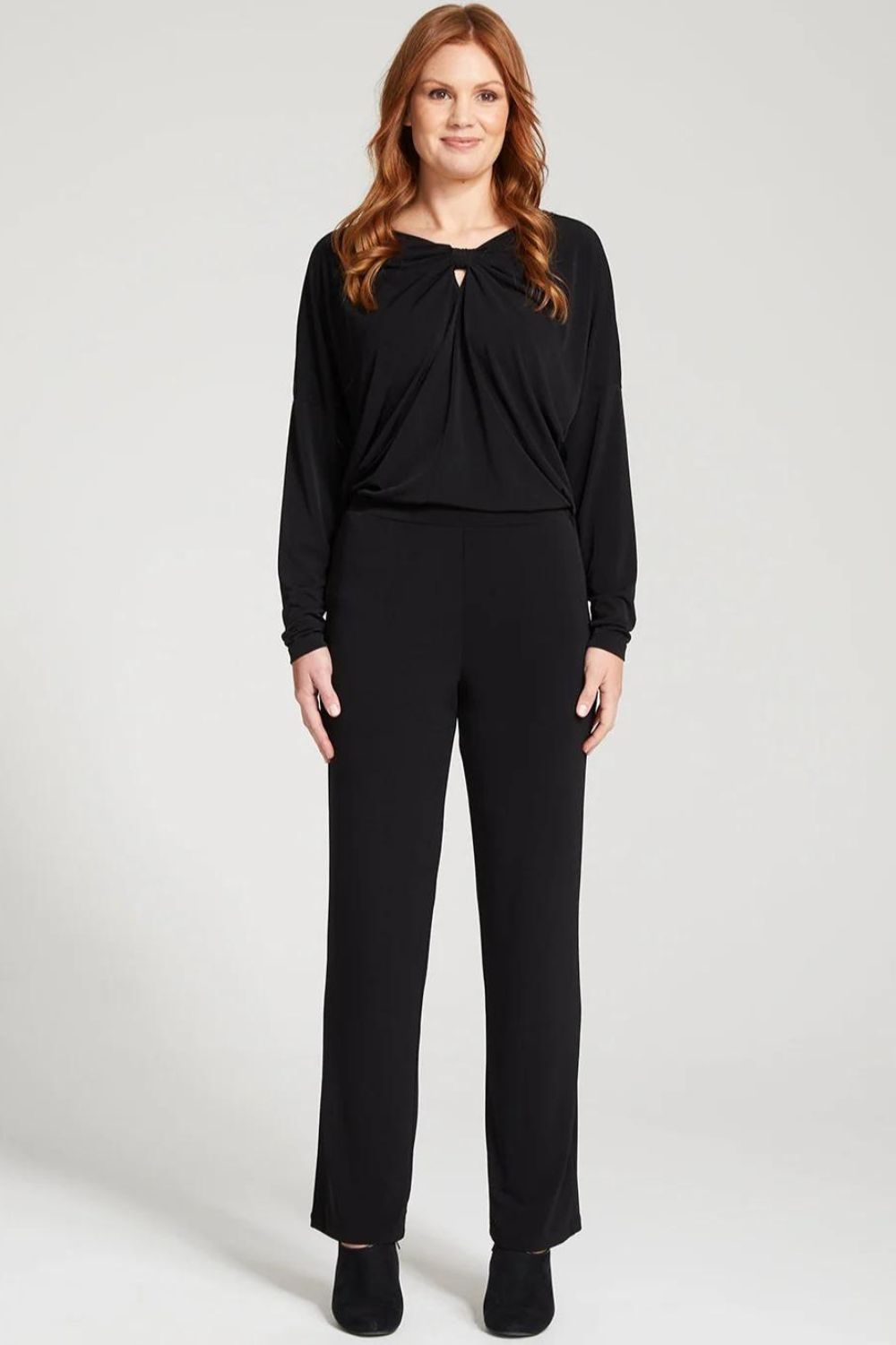 Philosophy Linear Full Length Slim Pant | Black _Silvermaple Boutique