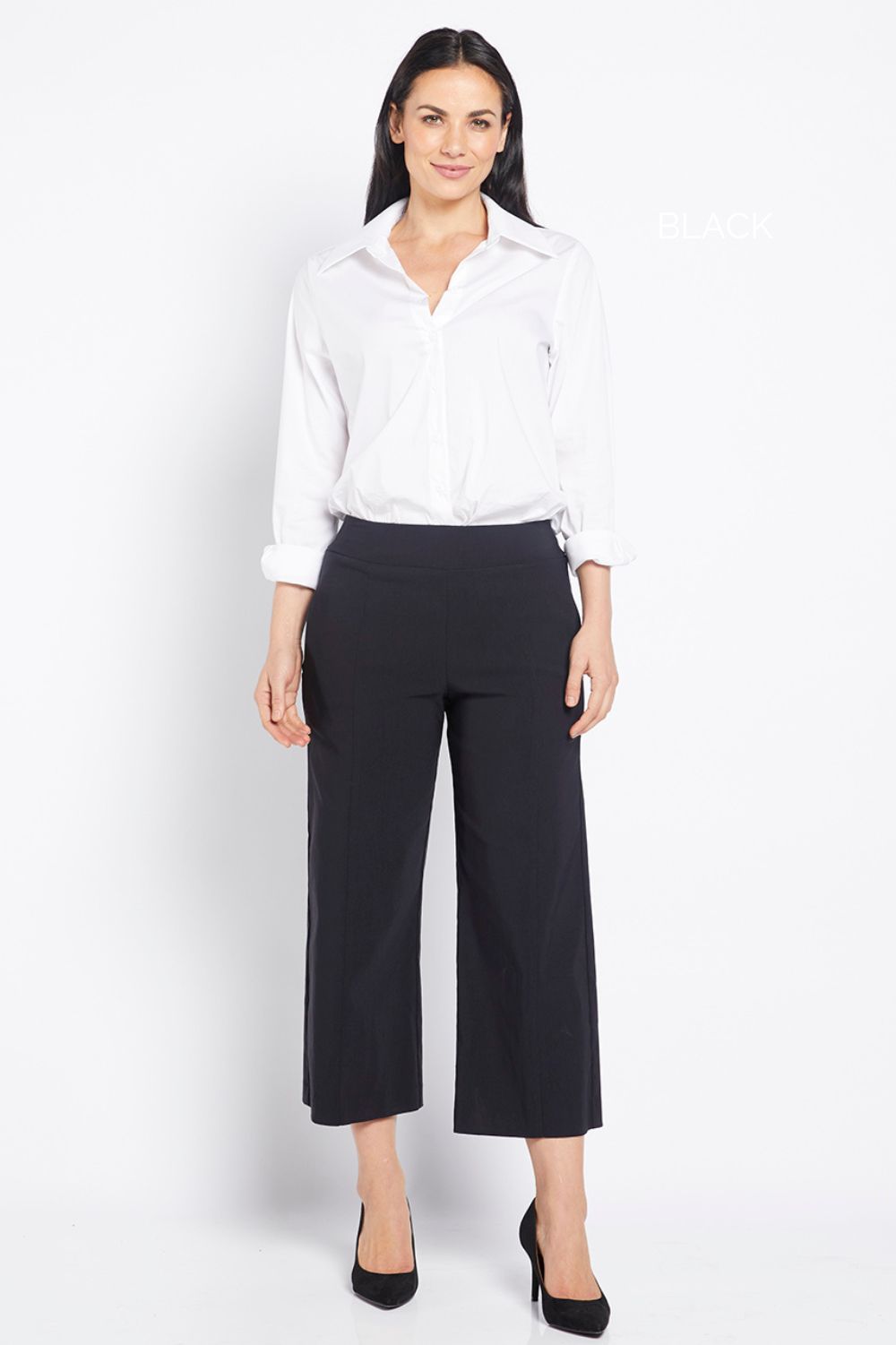 Philosophy Larrie 7/8 Culotte Pant | Black_Silvermaple Boutique