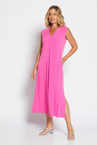 Philosophy Divine Plunge Dress | Neon Pink_Silvermaple Boutique