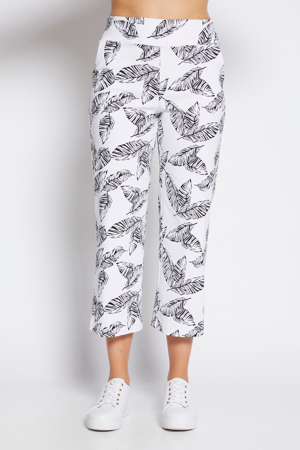 Philosophy Ticket 7/8 Culotte Pant | White Leaf_Silvermaple Boutique