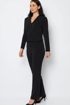 Philosophy Linear Full Length Slim Pant | Black _Silvermaple Boutique