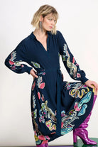 Pom Full Glow Maxi Dress | Navy_Silvermaple Boutique