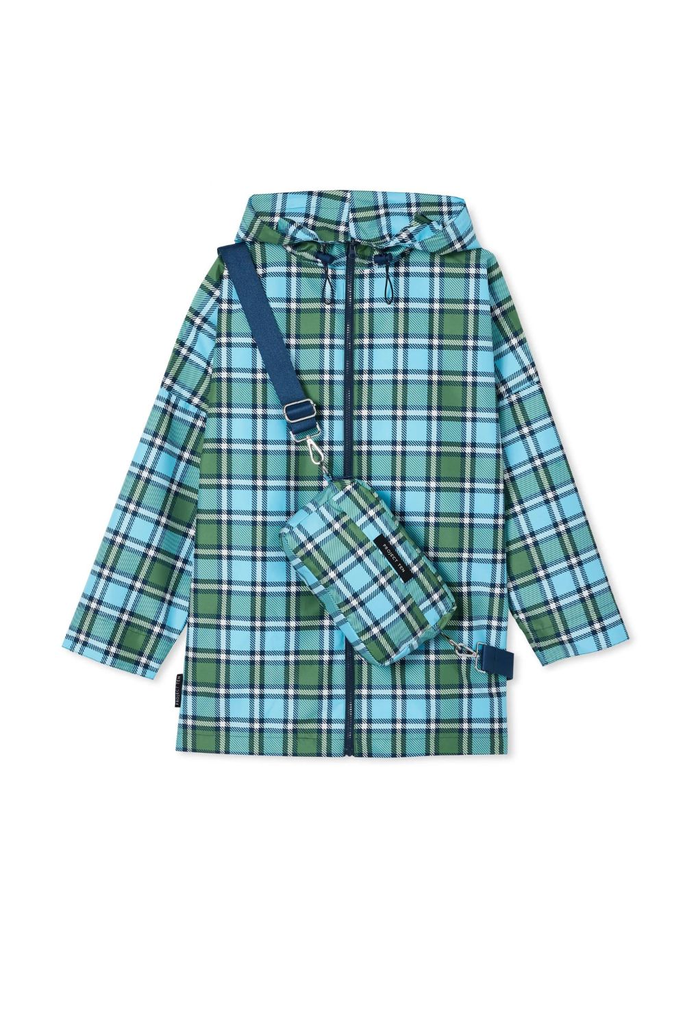 Project Ten Raincoat In Crossbody Bag | Tartan_Silvermaple Boutique