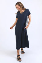 Foxwood Recovery Dress | Navy - Dress - Silvermaple Boutique 