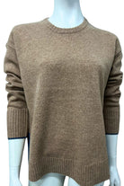 Contrast Trim Pullover | Natural/Cornflower - Silvermaple Boutique