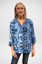 Silvermaple Boutique Amalfi Mosaic Shirt | Blue _Silvermaple Boutique 