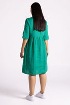 Silvermaple Collection Sandy Button Dress | Emerald