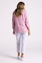 Silvermaple Collection Miranda Linen Blazer | Pink