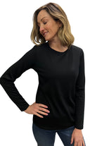 Silvermaple Collection Belle Long Sleeve Merino | Black_Silvermaple Boutique