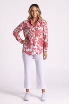 Silvermaple Collection Lauren Floral Shirt | Rose_Silvermaple Boutique