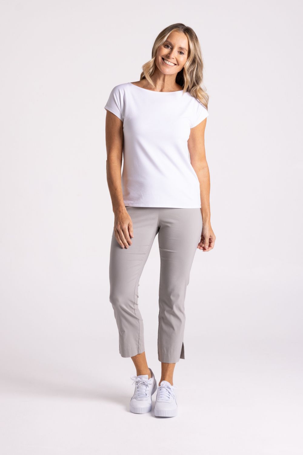 Silvermaple Collection The Ultimate 7/8 Pant | Platinum_Silvermaple Boutique