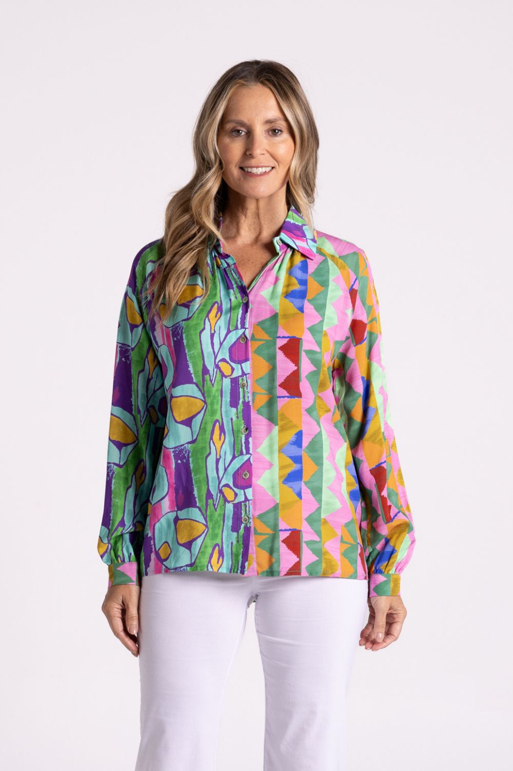 Silvermaple Collection Positano Shirt | Purple Paradise_Silvermaple Boutique