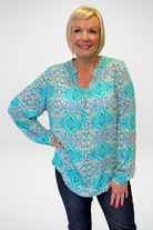 Silvermaple Boutique Allegra Shirt | Paisley Green   Multi _Silvermaple Boutique 