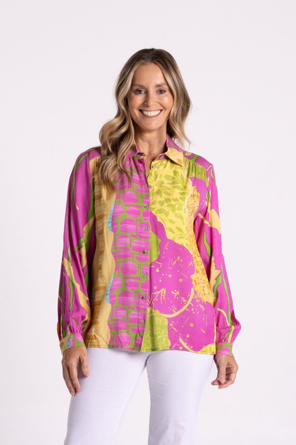 Silvermaple Collection Isle of Capri Shirt | Pink Swirl_Silvermaple Boutique