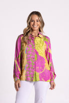 Silvermaple Collection Isle of Capri Shirt | Pink Swirl_Silvermaple Boutique