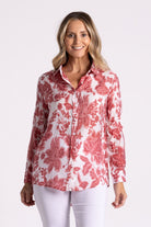 Silvermaple Collection Lauren Floral Shirt | Rose_Silvermaple Boutique