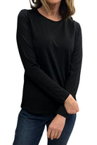 Silvermaple Collection Belle Long Sleeve Merino | Black_Silvermaple Boutique