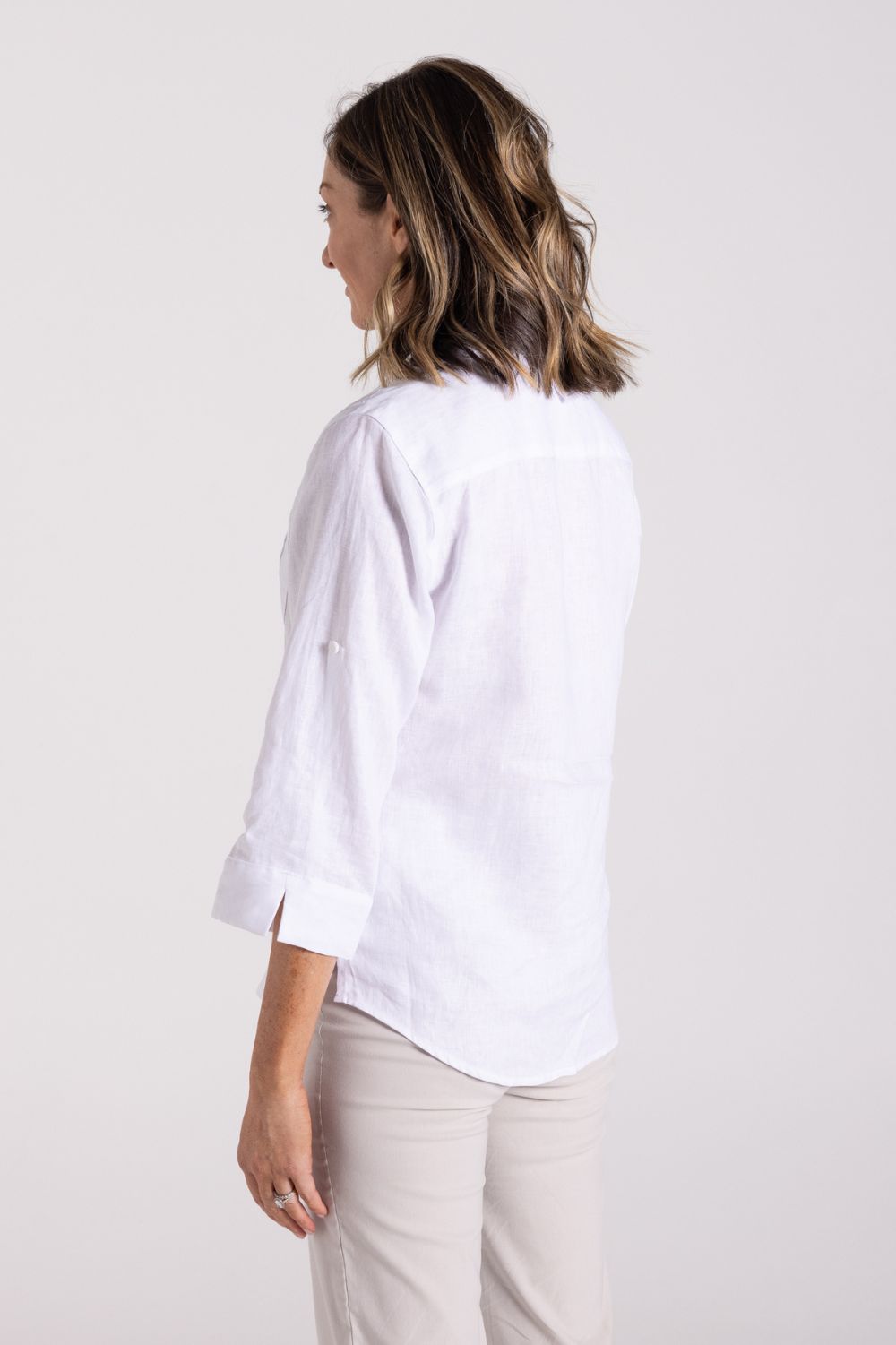 Silvermaple Collection Charlotte Linen Shirt | White