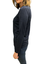 Silvermaple Collection Belle Long Sleeve Merino | Navy_Silvermaple Boutique