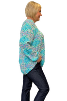 Silvermaple Boutique Allegra Shirt | Paisley Green   Multi _Silvermaple Boutique 