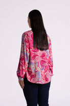 Silvermaple Collection Ginevra Paisley Shirt | Pink_Silvermaple Boutique