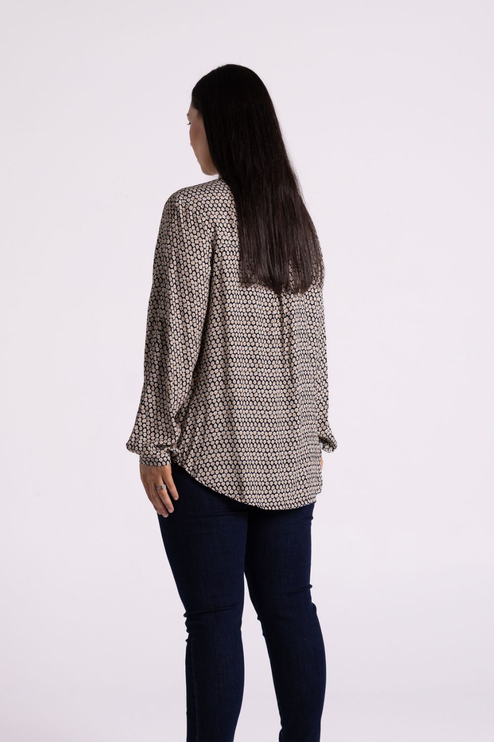 Silvermaple Boutique Sofia Shirt | Ocelot  Black/Beige_Silvermaple Boutique