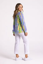 Silvermaple Collection Tuscany Shirt | Blue Multi_Silvermaple Boutique