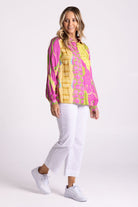 Silvermaple Collection Isle of Capri Shirt | Pink Swirl_Silvermaple Boutique