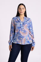 Silvermaple Boutique Ginevra Paisley Shirt | Blue_Silvermaple Boutique