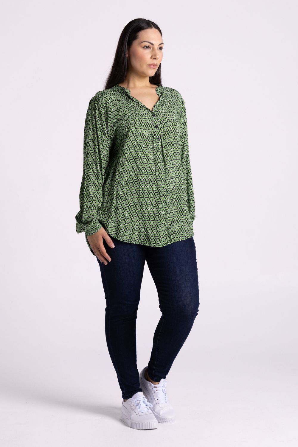 Silvermaple Boutique Sofia Shirt | Cheetah Black/Green_Silvermaple Boutique