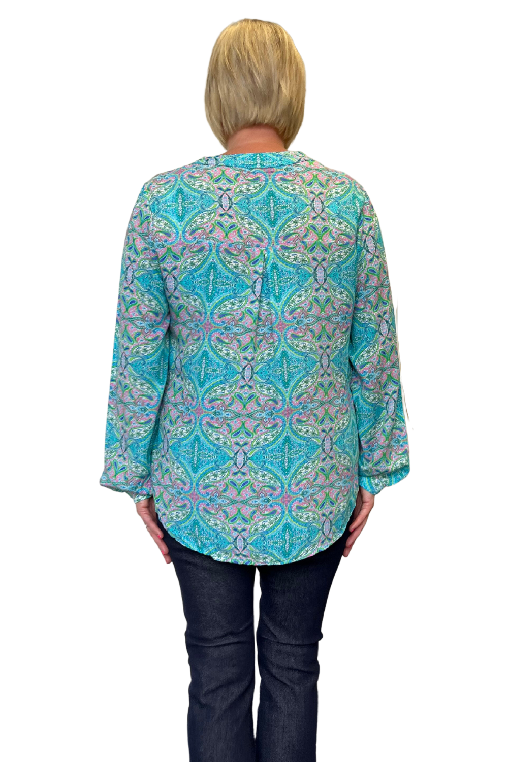 Silvermaple Boutique Allegra Shirt | Paisley Green   Multi _Silvermaple Boutique 