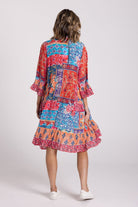 Silvermaple Collection Jocelyn Button Down Dress | Sunset Tapestry