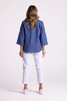 Silvermaple Collection Charlotte Linen Shirt | Indigo