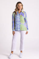 Silvermaple Collection Tuscany Shirt | Blue Multi_Silvermaple Boutique